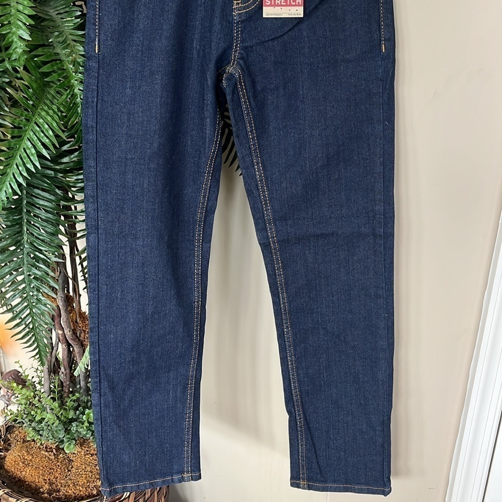 Brand New Levi’s 502 Regular Taper Adjustable Waistband Stretch Boys Dark Jeans - Picture 5 of 12